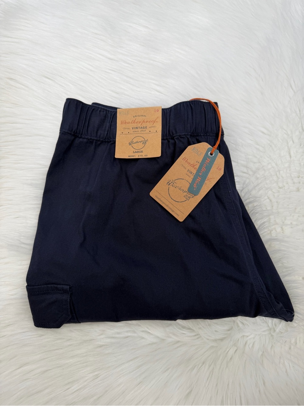 Weatherproof Vintage Navy Cargo Pants Sz L